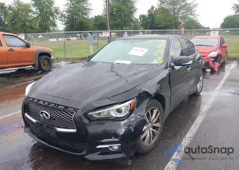 2015 Infiniti Q50 z USA, uszkodzony, nr VIN JN1BV7AR8FM406242